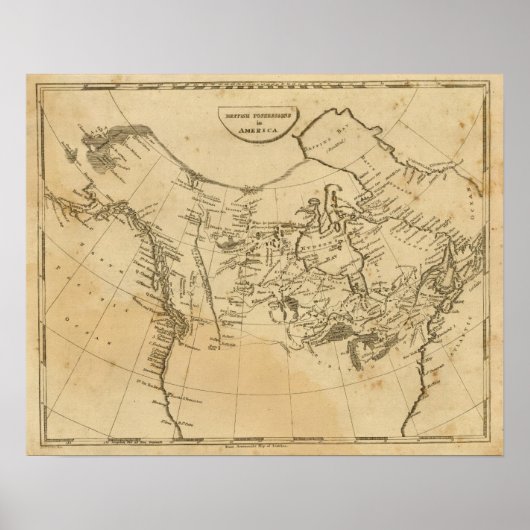 British Possessions in Amerika Poster (Voorkant)