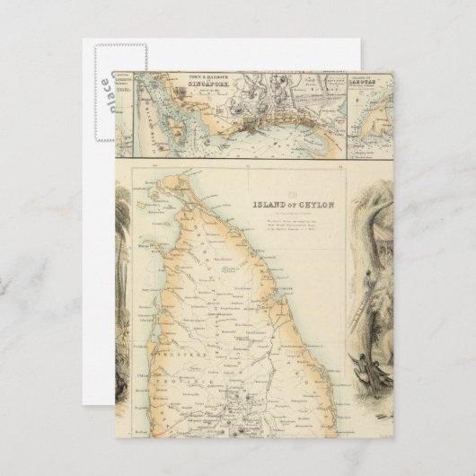 British Possessions in het Indiase Zee Briefkaart (Voorkant / Achterkant)