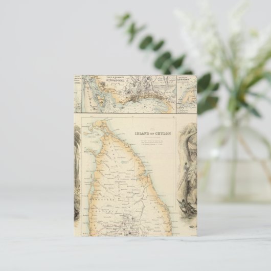 British Possessions in het Indiase Zee Briefkaart (Staand voorkant)