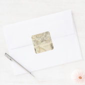 British Possessions in het Indiase Zee Vierkante Sticker (Envelop)