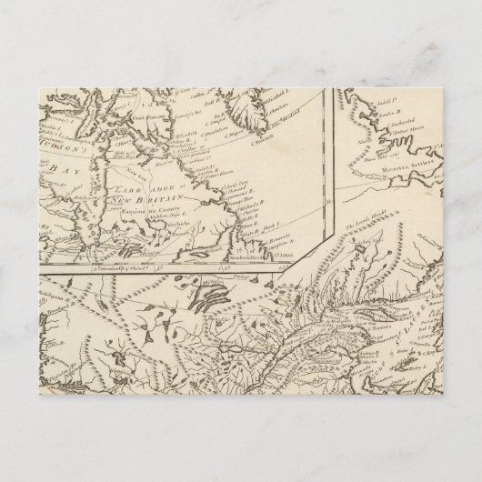 British Possessions in Noord-Amerika Briefkaart (Voorkant)