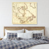 British Possessions in Noord-Amerika Canvas Afdruk (Insitu (Slaapkamer))