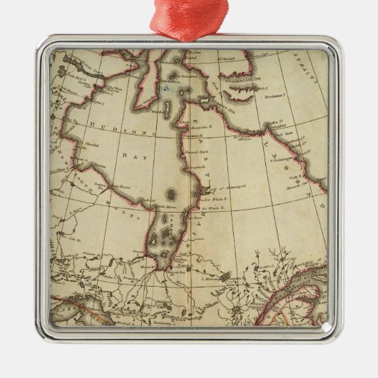 British Possessions in Noord-Amerika Metalen Ornament (Voorkant)