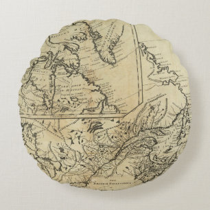 British Possessions in North America 2 Rond Kussen