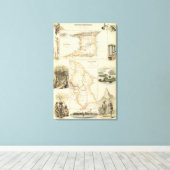 British Possessions on the North East Coast Canvas Afdruk (Insitu (Houten vloer))