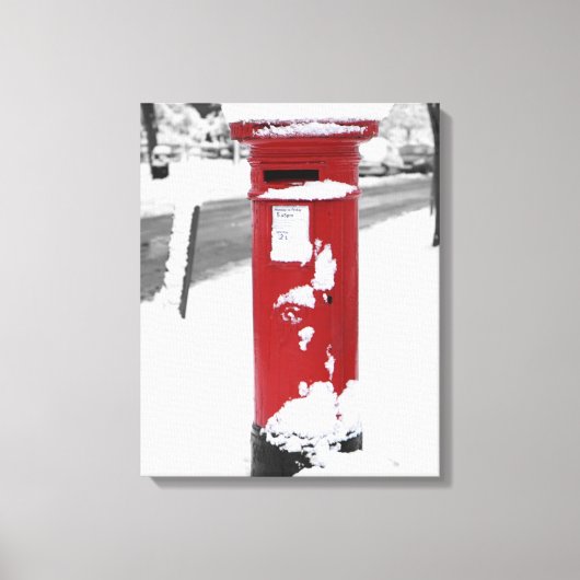 British Post Box Canvas Afdruk (Voorkant)