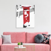 British Post Box Canvas Afdruk (Insitu (Woonkamer))