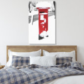 British Post Box Canvas Afdruk (Insitu (Slaapkamer))