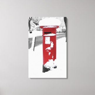 British Post Box Canvas Afdruk