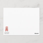 British Post Box Origineel aquarel Briefkaart (Achterkant)