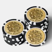 "British Pound" design geschenken en producten Poker Chips (Opstapeling)