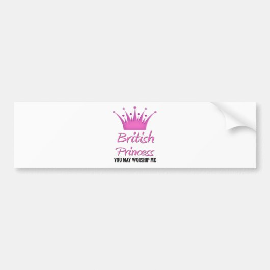 British Princess Bumpersticker (Voorkant)