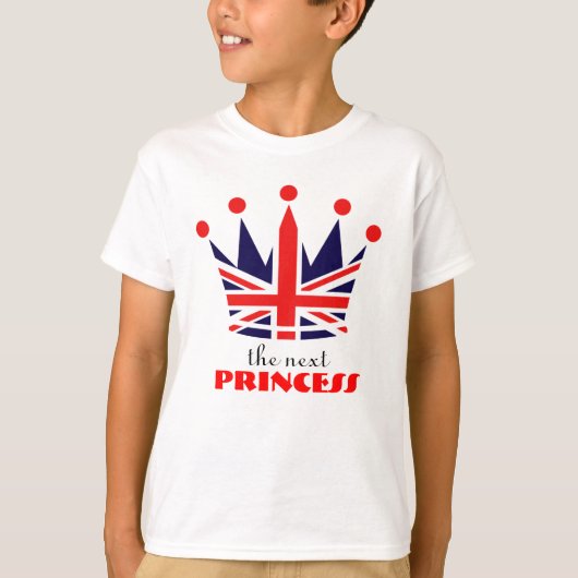 British Princess Crown T-shirt (Voorkant)