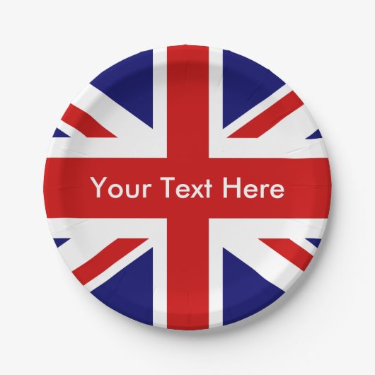 British Pub Union Jack Papieren Bordje (Voorkant)