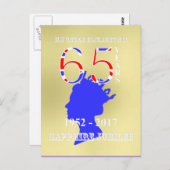 British Queen Elizabeth II Sapphire Jubilee Briefkaart (Voorkant / Achterkant)