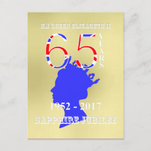 British Queen Elizabeth II Sapphire Jubilee Briefkaart