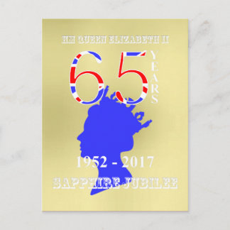 British Queen Elizabeth II Sapphire Jubilee Briefkaart