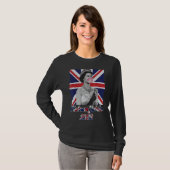 British Queen Monarchy Platinum Jubilee 70th Anniv T-shirt (Voorkant volledig)
