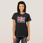 British Queen Monarchy Platinum Jubilee 70th Anniv T-shirt (Voorkant volledig)