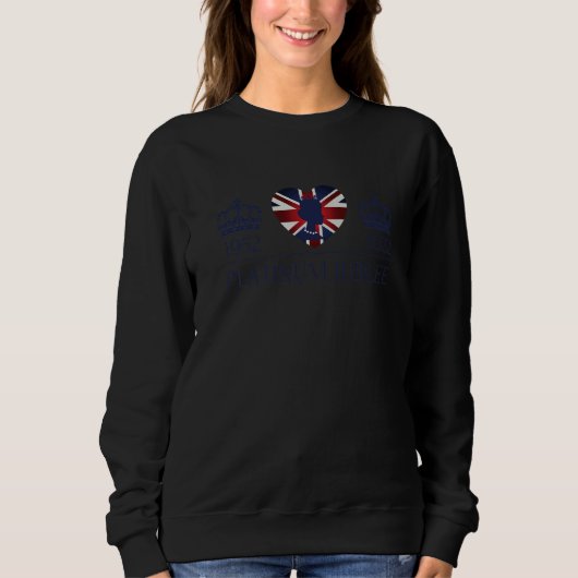 British Queen Monarchy Platinum Jubilee 70th Anniv Trui (Voorkant)