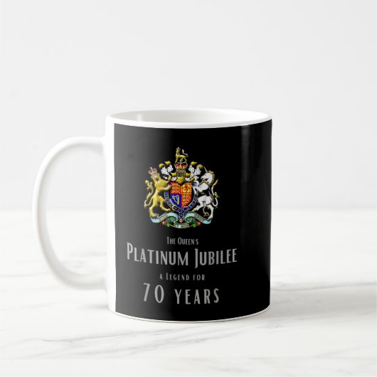 British Queen Monarchy The Queens Platinum Jubilee Koffiemok (Links)