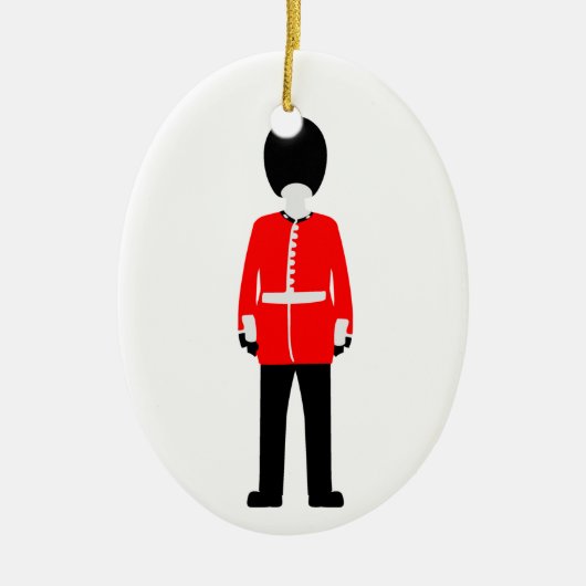 British Queen's Guard Keramisch Ornament (Voorkant)