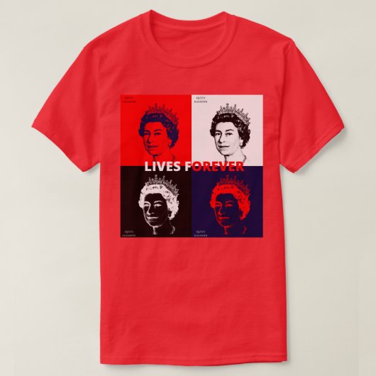 British Queens Platinum Jubilee - Eerbetoon aan de T-shirt (Design voorkant)