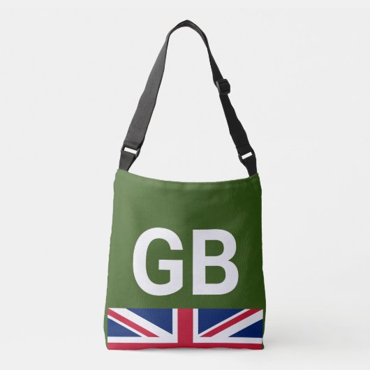 British Racing Green Crossbody Tas (Voorkant)