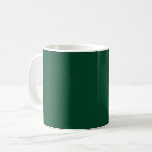 British Racing Green Kleur hex Code Mok (Voorkant links)