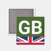 British Racing Green Magneet (Voorkant / Achterkant)