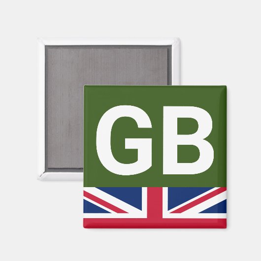 British Racing Green Magneet (Voorkant / Achterkant)