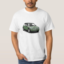 British Racing Green Modern Mini Car T-Shirt