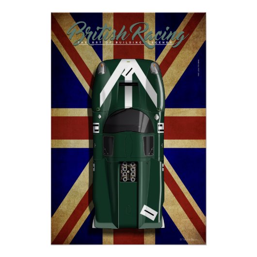 British Racing Lola T70 MKIII No.1 Perfect Poster (Voorkant)