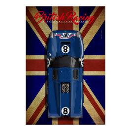 British Racing Lola T70 MKIII No.8 Perfect Poster