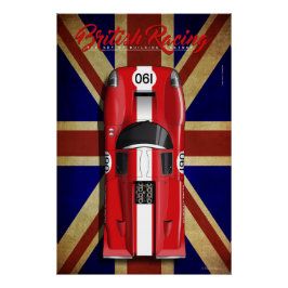 British Racing Lola T70 MKIIIB No.190 Perfect Poster