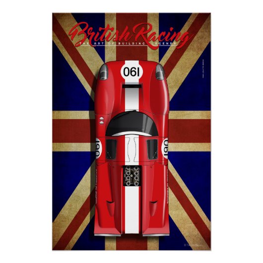British Racing Lola T70 MKIIIB No.190 Perfect Poster (Voorkant)
