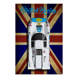 British Racing Lola T70 MKIIIB No.6 Perfect Poster