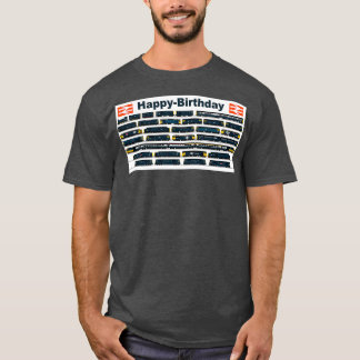 BRITISH RAIL BLUE LOCOMOTIVES BIRTHDAY KAART T-SHIRT