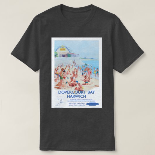 British Rail Harwich en Dovercourt 1960 T-shirt (Design voorkant)