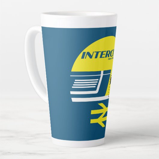 British Rail Intercity Classic Train Enthusiast Latte Mok (Linkerhoek)