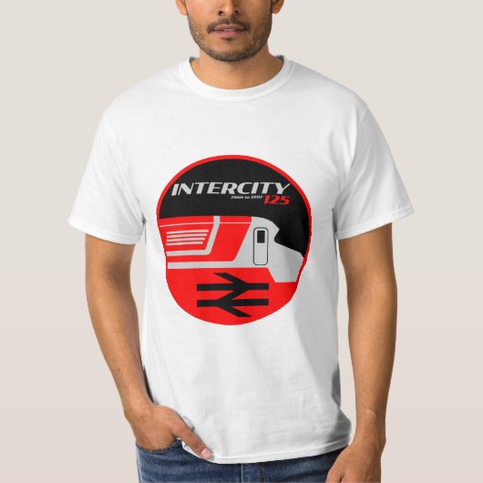 British Rail Intercity Classic Train Enthusiast T-shirt (Voorkant)