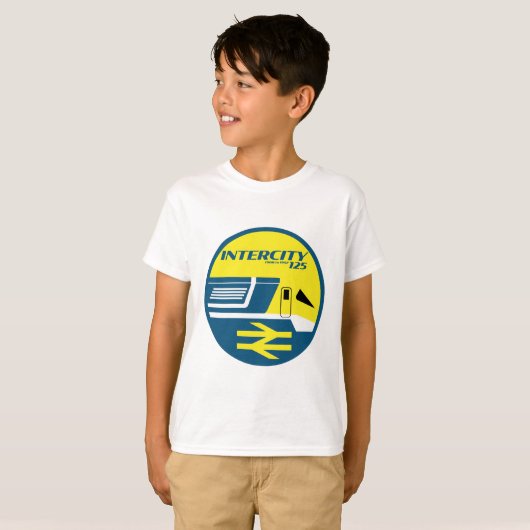 British Rail Intercity Classic Train Enthusiast T-shirt (Voorkant volledig)