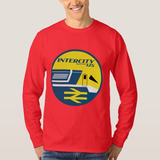 British Rail Intercity Classic Train Enthusiast T-shirt (Voorkant)