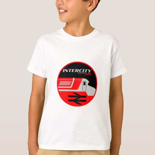British Rail Intercity Classic Train Enthusiast T-shirt (Voorkant)