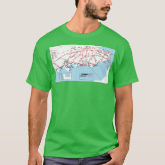 British Rail Southern Region Map 1965 T-shirt
