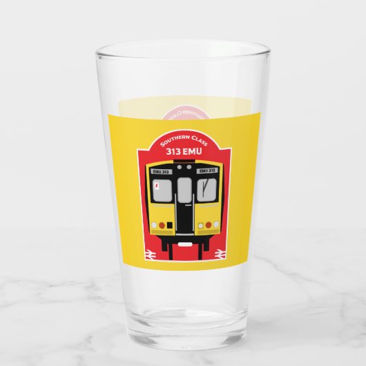 British Rail Train Enthusiast Glas (Achterkant)