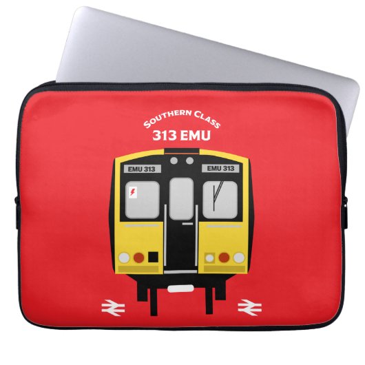British Rail Train Enthusiast Laptop Sleeve (Voorkant)