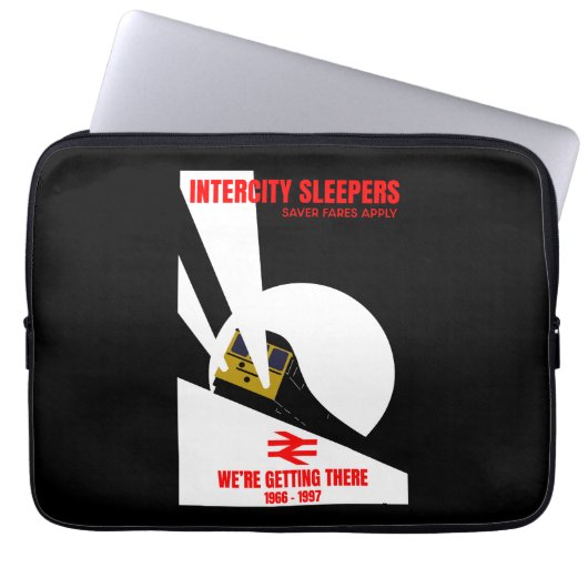 British Rail Train Enthusiast Laptop Sleeve (Voorkant)