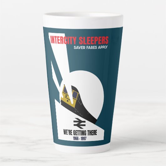 British Rail Train Enthusiast Latte Mok (Voorkant)