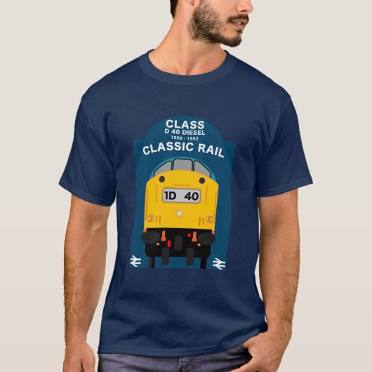 British Rail Train Enthusiast T-shirt (Voorkant)